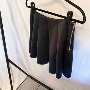 Topshop - black pleated circle skirt